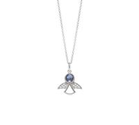 PERIMADE Collana placcata oro con foto personalizzata con immagine all'interno, testo personalizzato e amore in 100 lingue con proiezione di ali d'angelo, regalo commemorativo in argento Sterling