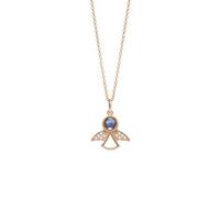 PERIMADE Collana placcata oro con foto personalizzata con immagine all'interno, testo personalizzato e amore in 100 lingue con proiezione di ali d'angelo, regalo commemorativo in argento Sterling
