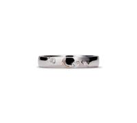 PERIMADE Coppia di anelli placcati oro con sole e luna, stella, in argento Sterling 925 con zirconia cubica, anello a fascia abbinato, anello per promessa celeste, anniversario di matrimonio, regalo