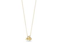 PERIMADE Delicata collana con ciondolo a forma di stella marina con conchiglia, in argento Sterling 925, con ciondolo a forma di oceano e spiaggia, ideale come regalo per feste di compleanno