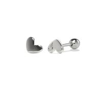 PERIMADE Orecchini a perno da donna, placcati in oro 18 carati, a forma di piccolo cuore, ipoallergenici, in argento Sterling 925, con chiusura a vite, alla moda, non si ossidano, regalo di compleanno