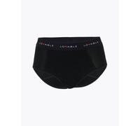 Lovable Slip Alto da Ciclo Mestruale Flusso Abbondante Period Panties Donna, Nero, L
