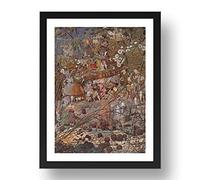 Period Prints the Fairy Feller's master-stroke di R. Dadd, arte vintage, riproduzione A3 in 17x13 (A3) cornice nera