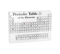 Periodic Table Display with Elements Chemistry Acrylic Teaching Use NWJ