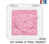 PERIPERA Heart Pocket Single 2g #G02 My Name Is Pink, Sparkly Glitter Ombretto