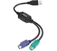 PERIPRO-401 Cavo Da PS2 a USB, per Tastiera E Mouse Con Interfaccia PS2, Support