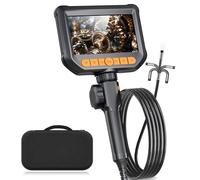 Periscopio articolato bidirezionale 1080P Telecamera endoscopio IPS da 5 pollici con telecamera di ispezione video a 8 luci per autoveicoli e aerei