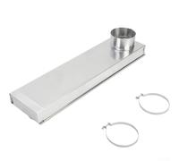 Periscopio di sfiato dell'asciugatrice in acciaio inossidabile per lavatrice, in acciaio inossidabile 304, design compatto 23 x 14 x 15 cm per evitare che il tubo si attorcigli, collare rotante per