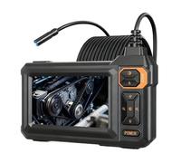 Periscopio Endoscopio a lente singola da 8 mm con luce 4.3 "IPS 1920P Telecamera di ispezione HD IP67 Cavo serpente semirigido da 16,4 piedi for fognature Controllo fluido