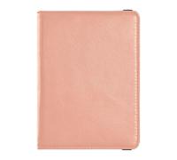 Periwinkle - Portafoglio in pelle per passaporto e carte di vaccino, organizer per documenti di viaggio, custodia per passaporto, per uomini e donne, impermeabile, Pesca, 1 size, moderno