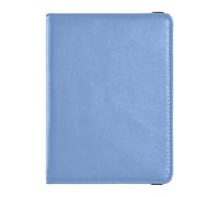 Periwinkle - Portafoglio in pelle per passaporto e carte di vaccino, organizer per documenti di viaggio, custodia per passaporto, per uomini e donne, impermeabile, Colore: azzurro., 1 size, moderno