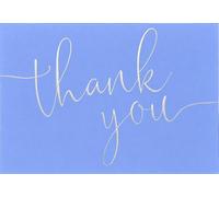 Periwinkle Thank You Notes (14 cards, 15 self-sealing envelopes)