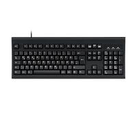 Perixx PERIBOARD-106 Tastiera USB Nero - Tastiere (Standard, con cavo, USB, Nero)