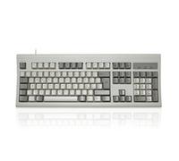 Perixx PERIBOARD-106M, Tastiera USB cablata grandezza standard, tasti ergonomici curvi, Classic Retro, Layout Italiano