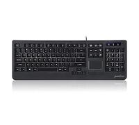 Perixx PERIBOARD-313 Tastiera Retroilluminata con Touchpad - Dimensioni Standard - US English Layout