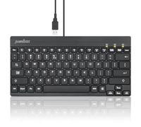 Perixx PERIBOARD-326 Tastiera USB con Mini retroilluminazione cablata e tasti a basso profilo, layout inglese USA (11607)