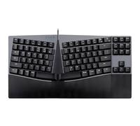 Perixx PERIBOARD-335 BL DE USB Tastiera Tedesco, QWERTZ Nero Illuminato,