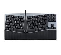 Perixx PERIBOARD-335BL Tastiera meccanica ergonomica compatta a filo - Tenkeyless - Tasti Clicky blue a basso profilo - Tasti macro programmabili-Compatibile con Windows e Mac OS X - Layout QWERTY