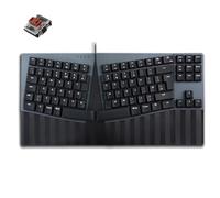 perixx PERIBOARD-335BR - Tastiera meccanica compatta ergonomica con cavo, interruttori tattili marroni a basso profilo, funzione programmabile con tasti macro, compatibile con Windows e Mac OS X