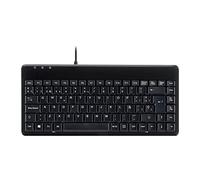 Perixx PERIBOARD-409 Tastiera USB Computer piccolo, QWERTY Spagnolo, Nero