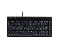 Perixx PERIBOARD-409P ES Mini Teclado con cavo PS2-314x146x20mm - Nero - QWERTY español