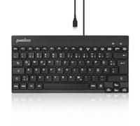 Perixx Tastiera Periboard-426 Mini USB Interruttore a chiave a membrana QWERTY Nero