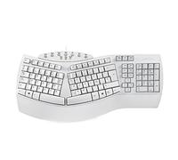 Perixx PERIBOARD-512 Tastiera ergonomica Full Size con cavo USB - Layout diviso - Bianco - QWERTY Italiano