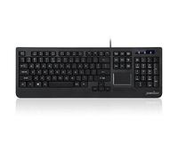 Perixx PERIBOARD-513II Wired Keyboard with Touchpad - Standard Full Size Layout - Fit with Professional or Industrial Use - US English Layout