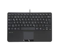 Perixx PERIBOARD-525 DE B Kabelgebundene Mini-USB-Tastatur mit Touchpad Scherentasten 2 - Tastiera - Touchpen