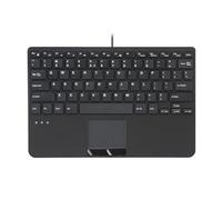 Perixx PERIBOARD-525 US, mini tastiera USB con touchpad - X Type Scissor Keys - 11,18 x 7,17 x 1,1 pollici - Build-in 2 hub USB - US English