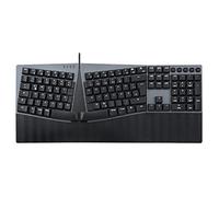 Perixx PERIBOARD-535 DE BL Kabelgebundene ergonomische mechanische Tastatur - flache blaue - Tastiera