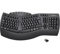 Perixx PERIBOARD-612BDE Tastiera Bluetooth tedesca QWERTZ nera ergonomica poggiapolsi tasti multimediali (11353) NEW