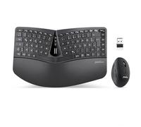 Perixx PERIDUO-606BDE Funk-Tastatur,- Maus-Set Tedesco, QWERTZ, Windows® Nero Ergonomisch, Multi