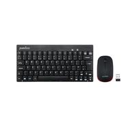 Perixx PERIDUO-712 - Mini tastiera wireless e mouse Combo AES 128 Bit - nero - layout UK