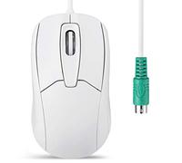 perixx PERIMICE-209 P - Mouse ottico PS2 cablato con rotella di scorrimento e 1000 DPI, colore: Bianco