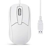 perixx PERIMICE-209 P, mouse ottico USB cablato con rotella di scorrimento e 1000 DPI, bianco 11832