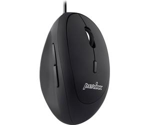 PERIXX PERIMICE -519 - Mouse verticale - ergonomico - per il mandato di destra - otticamente - 6 tasti - cablato - USB
