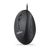 Perixx PERIMICE-519L Mouse ergonomico con cavo USB, design verticale, dimensioni ridotte o da viaggio, per mancini