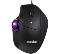 Perixx PERIMICE-520 - Mouse ergonomico trackball cablato, angolo regolabile, livello 2 DPI, colore: Nero