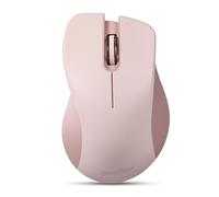Perixx PERIMICE-621 - Mouse wireless con clic silenzioso, design ergonomico, compatibile con PC desktop e laptop, colore: rosa