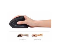 PERIXX PERIMICE-713, topo ergonomico, verticale, wireless, ricevitore nano, 1000/1500/2000 dpi-on/off interruttore (11167) NEW