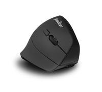 Perixx PERIMICE-715R Mouse Verticale Ergonomico Ricaricabile Wireless - Doppia Modalità di Ricarica Cablaggio e Wireless - Design a 6 Pulsanti - Nero - Per Destrimani