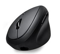 perixx PERIMICE-819B - Mouse verticale portatile Bluetooth - Specifiche multi-dispositivo wireless 3 in 1 - Silent-Click - Dimensioni compatte portatili - Nero - per destrorsi
