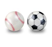 Perixx PERIPRO-303X2F - Pallone sportivo da 3,34 cm, confezione da 2 pezzi, design divertente e novità per baseball e calcio, compatibile con M570, M575, PeriMICE-517/520/717/720 e altri mouse