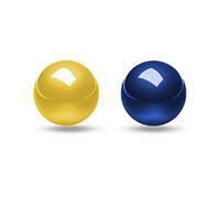 Perixx Periro-303X2B - Palla di ricambio per mouse M570, M575, PERIMICE-517/520/717/720 e altri topi da 1,34", colore: blu brillante e oro