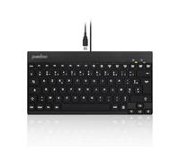 Perixx USB PERIBOARD-326 Mini tastiera cablata retroilluminata con tasti a basso profilo, QWERTY Italiano