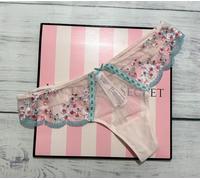 Perizoma Brasiliano Ricamato Rosa Con Fiori Di Ciliegio Di Victoria's Secret