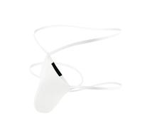 perizoma da uomo erotico biancheria intima per uomo senza cuciture Jockstrap Traspirante G-String Sissy Lingerie Slip a vita bassa Mutande Low Rise T-Back Intimo da uomo, bianco, L
