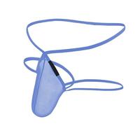 perizoma da uomo erotico biancheria intima per uomo senza cuciture Jockstrap Traspirante G-String Sissy Lingerie Slip a vita bassa Mutande Low Rise T-Back Intimo da uomo, azzurro, M