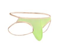 Perizoma da uomo, perizoma erotico, biancheria intima G-String Tanga, bikini, mutande, borse trasparenti, mini stringhe comode, verde, L